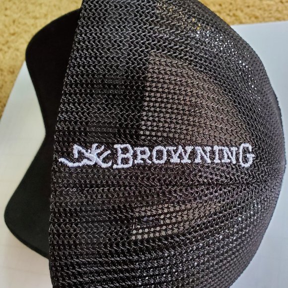 Browning Gray Wool Meshback Baseball Hat Men's Small Medium - Picture 6 of 10